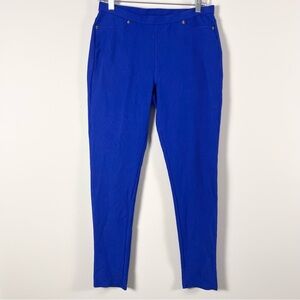 Michael Kors Women's Blue Jeggings Size Medium Skinny Pants Designer Capsule